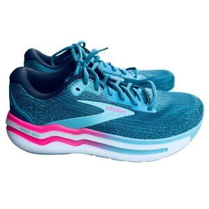 Brooks Ghost Max 2  Women's  Size 11 B Medium Storm Blue/Knockout Pink/Aqua